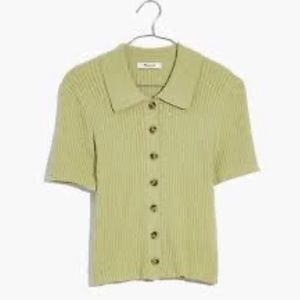 Madewell Barbrook Button-Front Sweater Polo